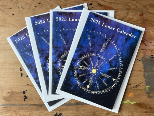 Lunar Spiral Greeting Cards