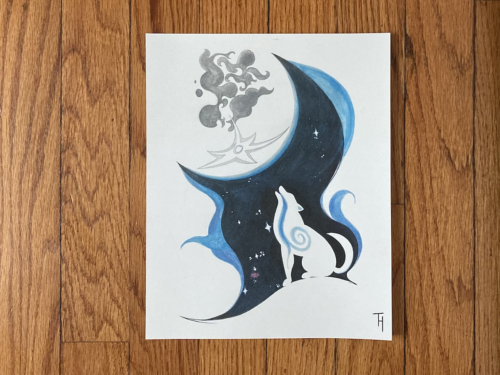 Wolf Moon Digital Print